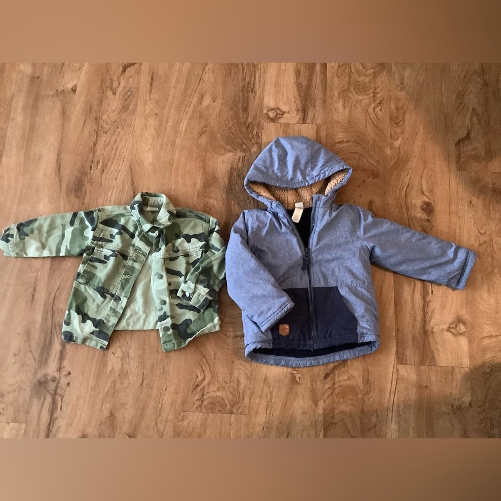Little Me Blue and Green Kids Raincoats